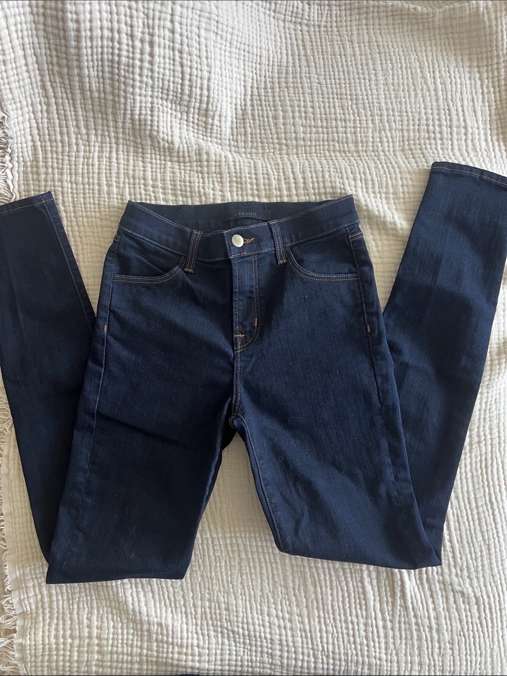 (NEW) J Brand Dark Indigo High-Rise Skinny Jeans
